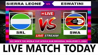 Sierra Leone vs Eswatini T20 Live Cricket Today  Live Score Only [upl. by Christye488]