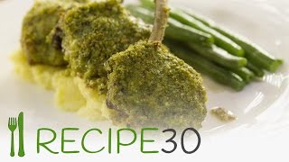 LAMB CUTLETS HERB CRUST recipe [upl. by Gayn144]