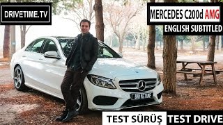 MERCEDES C200d AMG 2016 Test Sürüşü  Test Drive English Subtitled [upl. by Argela]