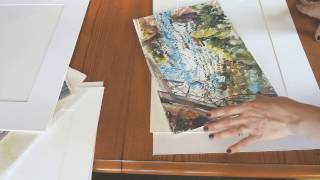 Framing a Watercolour Painting How to Cut Mats and Assemble a Chop Frame [upl. by Gare]