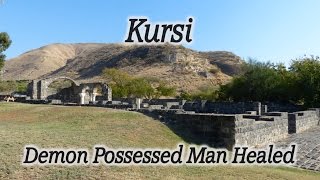 Kursi DemonPossessed Man Healed 2000 Pigs Drown in the Sea of Galilee Gerasenes Decapolis [upl. by Mastat]