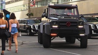 G63 Brabus 6x6 AMG 700 Spotted in Downtown Montreal [upl. by Jabon]