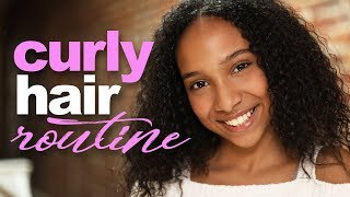 Curly Hair Routine  Morgan Jean [upl. by Sim611]