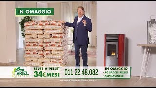 Con La Stufa al Pellet Ariel Energia un Bancale di Pellet in Omaggio  Offerta Scaduta [upl. by Netsoj]