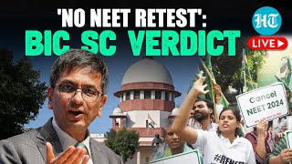 Supreme Court NEET Verdict LIVE Top Courts Big Decision Says No Need For Retest [upl. by Rowan]