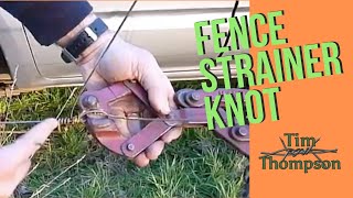 Fencing Knots 3 The Strainer or speed Knot [upl. by Formica]