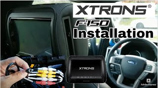 Xtrons Headrest DVD Player Installation on 2020 Ford F150 Lariat [upl. by Mitchel]