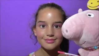 Peppa Pig Maquillaje infantil de princesa con Lory Pig [upl. by Gean]