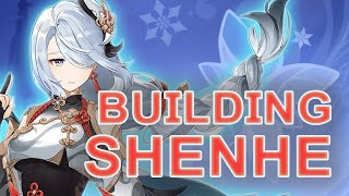 Shenhe Made my Ganyu Even Better building Shenhe [upl. by Yrrum]