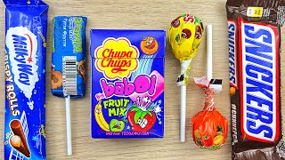 Satisfying ASMR video lollipop candy and chocolate yummy candy unboxing video [upl. by Stacie]