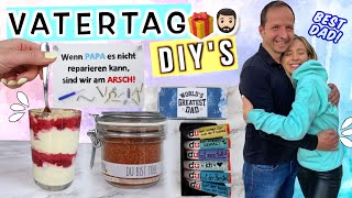 DIY VATERTAGS GESCHENKIDEEN 🎁👨🏼‍💼 Last Minute Vatertagsgeschenke 2021  Cali Kessy [upl. by Ahsauqal417]