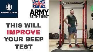 BleepBeep Test Immediate Improvement Workout  Military Fitness [upl. by Sidwel903]