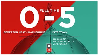 GOALS Bemerton Heath Harlequins 05 Yate Town  Isuzu FA Trophy First Round Qualifying [upl. by Einnaj]