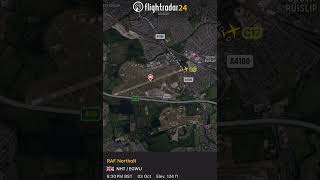 C17 TAKES OFF FROM RAF NORTHOLT Flightradar24 view 3 October 2024 [upl. by Iatnohs]