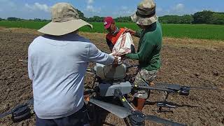 Fertilizer Application using DRONE [upl. by Clay]