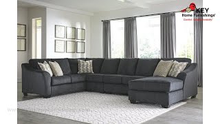 Ashley Eltmann 4 Piece Sectional With Chaise APK413034R  KEY Home [upl. by Livy]