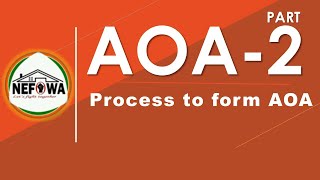 NEFOWA  AOA SERIES Part 2  Process to form AOA  AAOAOA formation guidelines  UP Apartment ACT [upl. by Lawtun623]