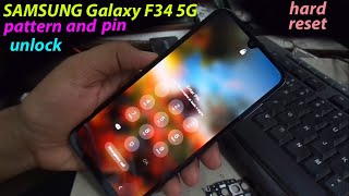 SAMSUNG Galaxy F34 5G hard reset  pattern and pin unlock 100 [upl. by Auoz]