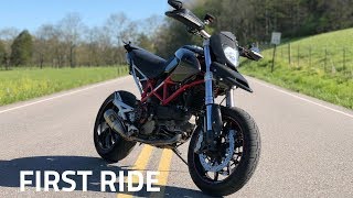 Ducati Hypermotard 1100 First Ride [upl. by Proudlove]