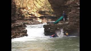 Open Canoes amp Kayaks Paddle Piney Creek TN  Raw Video 2003 [upl. by Vasta]