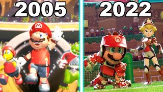 Super Mario Strikers Game Evolution 2005  2022 [upl. by Catt]