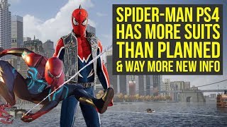 Spider Man PS4 Has MORE SUITS Than Planned Suit Powers Change amp More News Marvels Spiderman PS4 [upl. by Euqinobe]