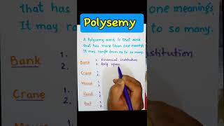 Polysemy  Semantics  ELT  Vocabulary  Morphology  Linguistics LinguaFranca1 [upl. by Auqinimod562]