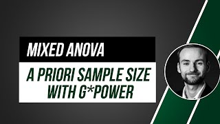 Mixed ANOVA  calculate required sample size with GPower [upl. by Darelle]