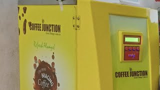 Coffee Junction Qr Based Vending Machine Demonstration [upl. by Annaeerb]