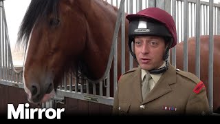 ‘Gentle giant’ horse Apollo taking part in Queen’s funeral procession [upl. by Maximilianus]