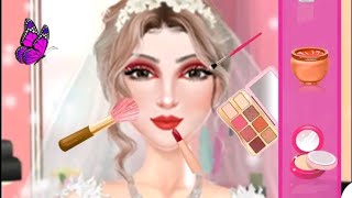 Wedding Makeup amp Dress up Game  Play as a fashion stylist with different bride characters Gameplay [upl. by Norrab]