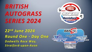 British Autograss Series 2024  Round 1  EVESHAM [upl. by Angelle]