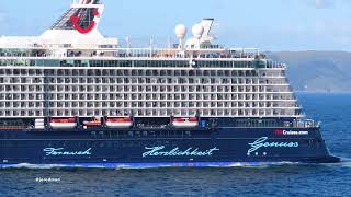 Cruise Ship MEIN SCHIFF 4 departs A Coruña 4K [upl. by Meagher192]