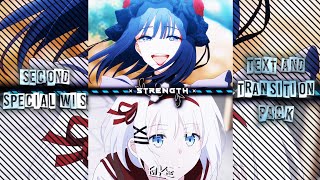 Special Wis Text and Transition Pack🔥 XMLLink📱 anime alightmotion [upl. by Lleret]