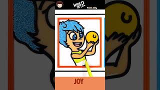 Inside Out 2  Joy amp Jelly Painting Colorful Clay Art insideout2 joy drawing [upl. by Keare]