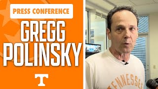 Tennessee basketball assistant coach Gregg Polinsky talks before the Vols travel to the Bahamas [upl. by Refotsirc]