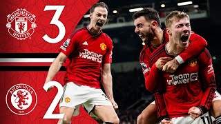 GARNACHO amp HOJLUND TO THE RESCUE 🤩  Man Utd 32 Aston Villa  Highlights [upl. by Garfield245]