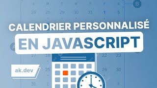 Créer un calendrier personnalisé en JavaScript [upl. by Jaf]