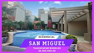 🏡 RESIDENCIAL SAN MIGUEL ✅ TLAYACAPAN MORELOS ‼️ PUEBLO MÁGICO 🌄 La más BARATA [upl. by Yrrok]