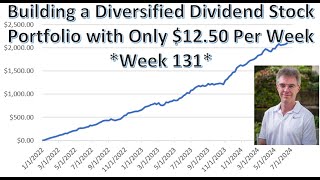 Update Building a Diversified DividendGrowth Stock Portfolio with only 1250 Per Week Week 131 [upl. by Anrehs]