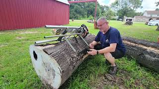 Granberg chainsaw mill and winch test [upl. by Nael]