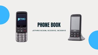 Jethro SC435  Phone book [upl. by Nosemaj]