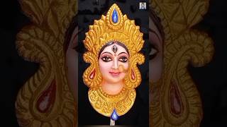 Creating amp Coloring the Divine Face of Durga  Clay Art Tutorialquotclayidols durga colouringdiy [upl. by Ititrefen]