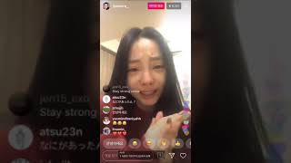 191015 Hara Instagram Live Stream 구하라 mourn for Sulli 설리 ㅠㅠ [upl. by Cypro]