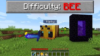 I Beat Minecraft But As A Bee [upl. by Kobi]