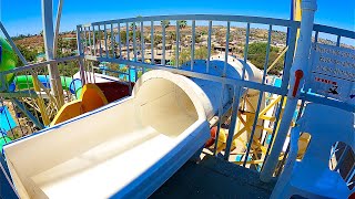 Very Fast Water Slide at Albercas El Vergel Water Park [upl. by Steen]