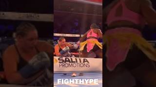 WATCH Claressa Shields KNOCK OUT Vanessa Joanisse to become NEW HEAVYWEIGHT World Champion [upl. by Norrab]