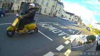 DENBIGHSHIRE SCOOTER CLUB RIDE TO STATION HOUSE LLANDUDNO JUNCTION LAMBRETTA VESPA ROYAL ALLOY [upl. by Revned]