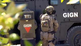 Démonstration du GIGN au salon Eurosatory 2022 [upl. by Arraet]