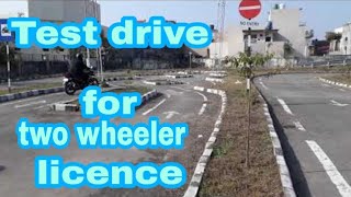 Two Wheeler TEST DRIVE for Licence RTO OFFICE Pathankot Punjab [upl. by Kjersti]